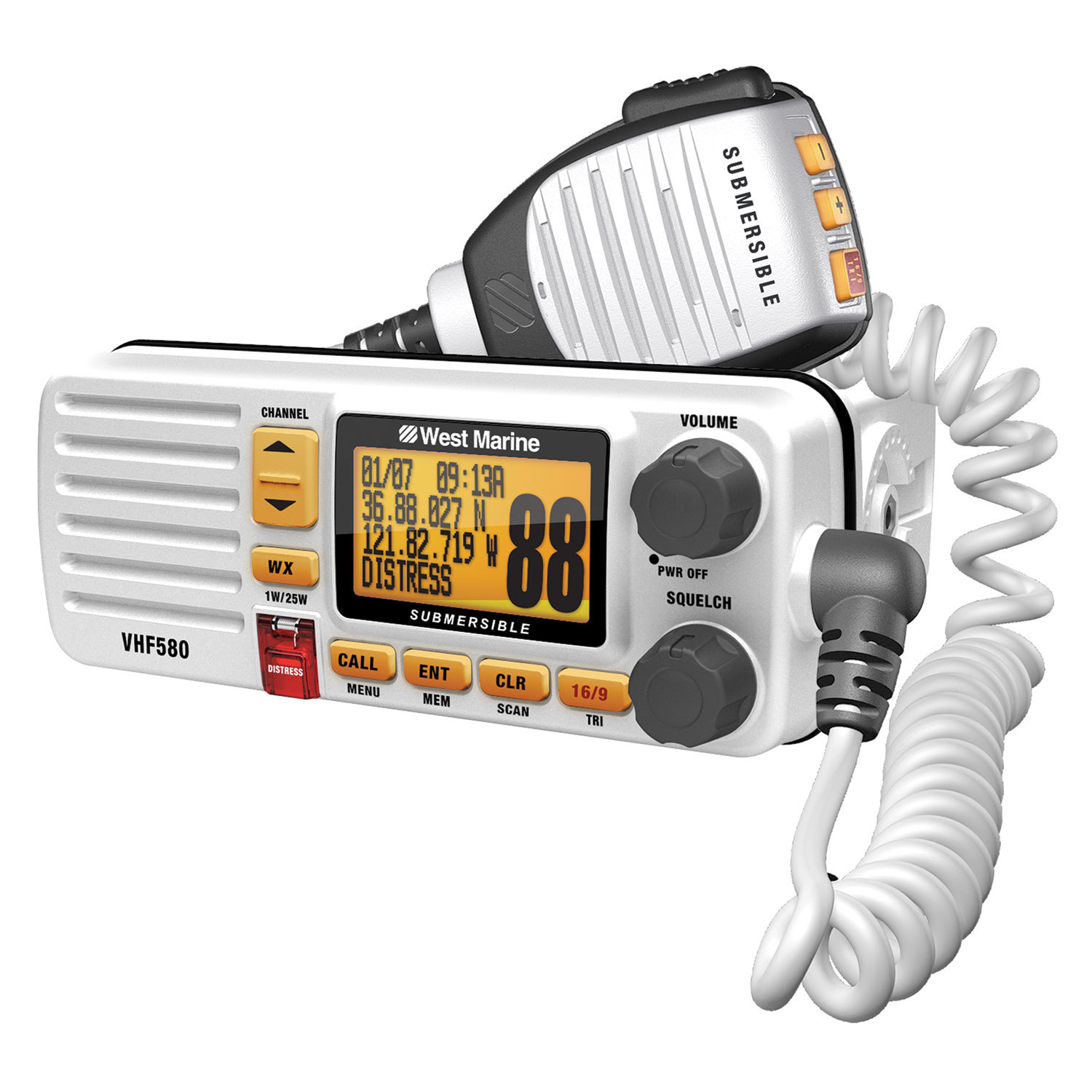 WEST MARINE VHF580 FixedMount VHF Radio West Marine