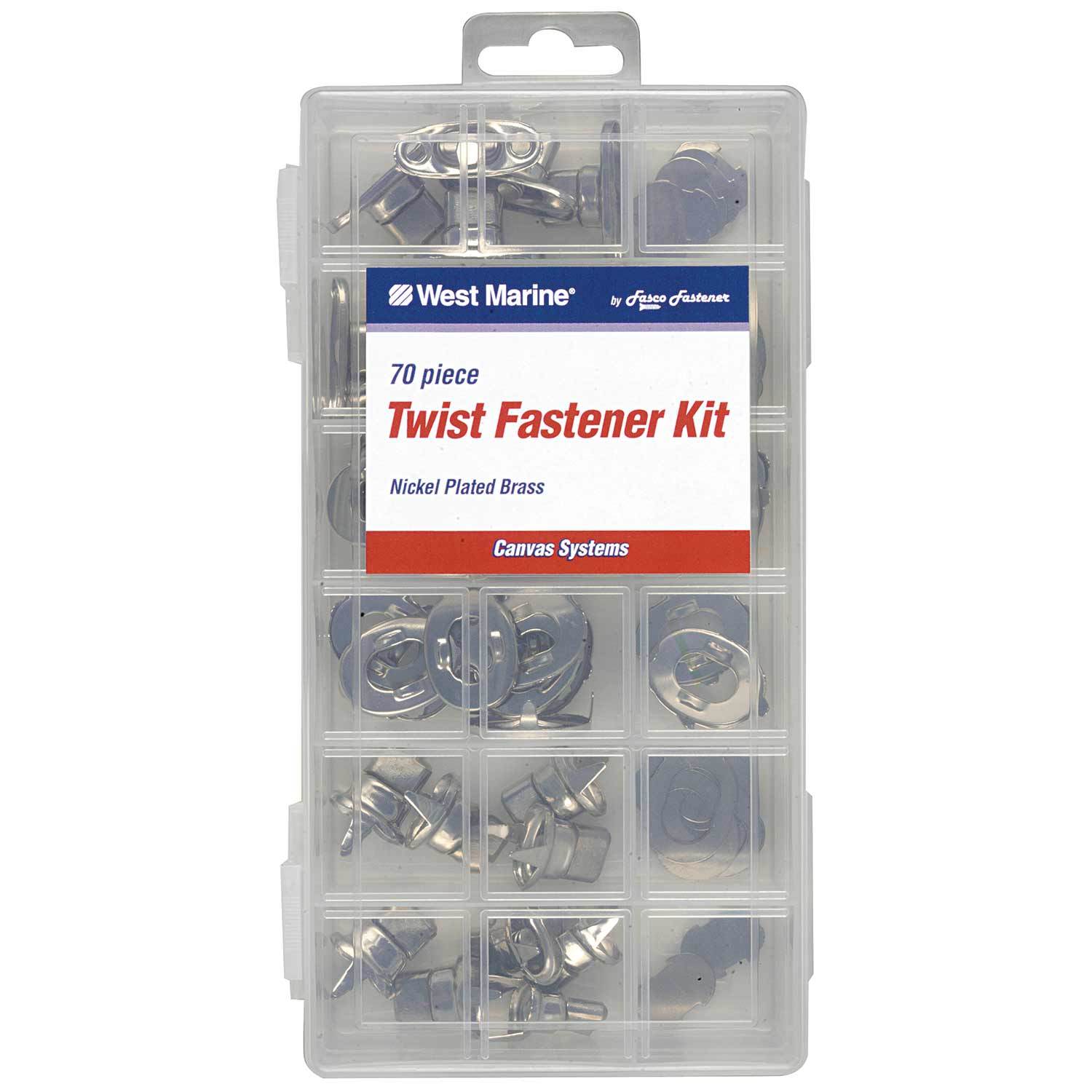WEST MARINE Canvas Twist Fastener Kit, 70Pack West Marine
