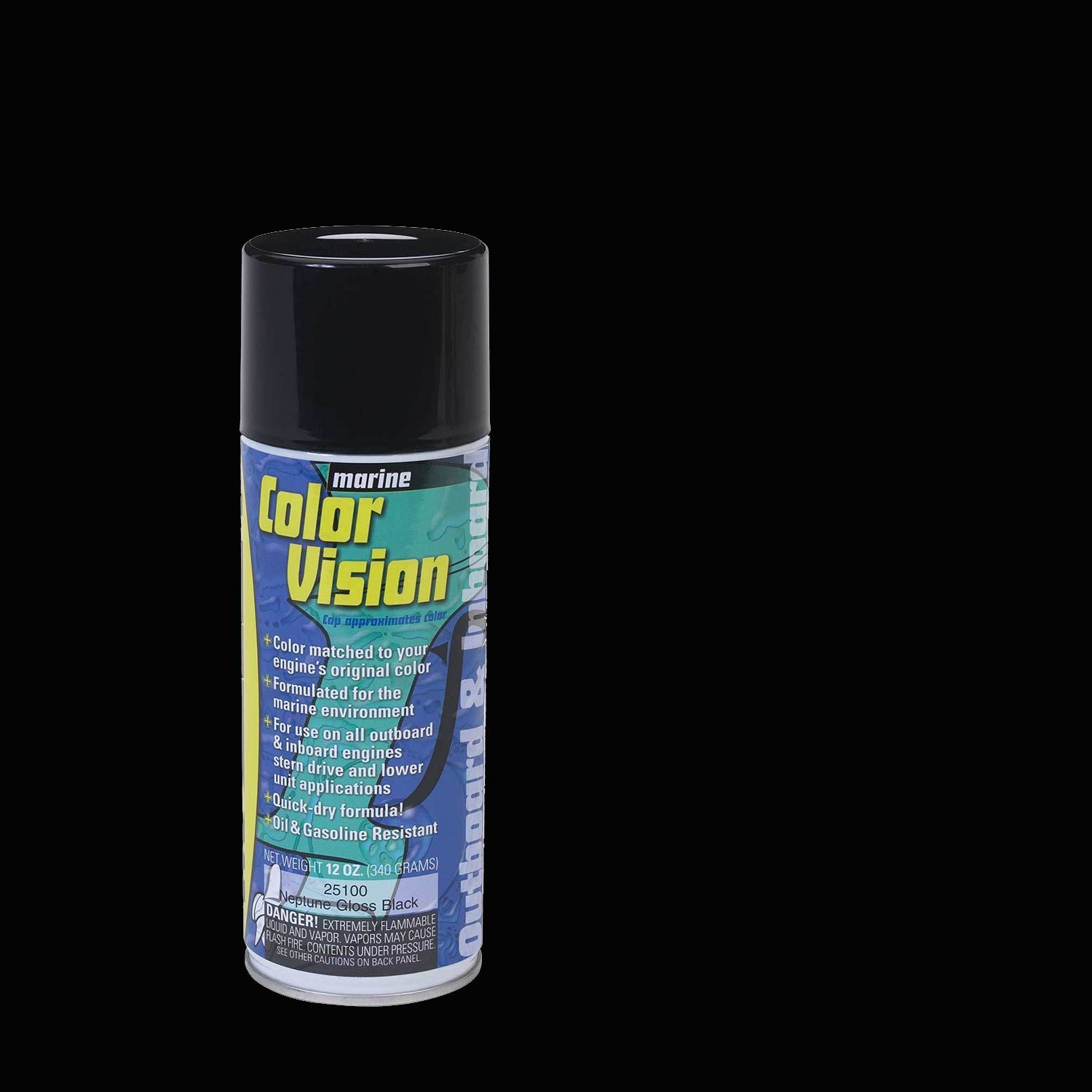 MOELLER Marine Color Vision Engine Enamel Spray Paint, Neptune Gloss