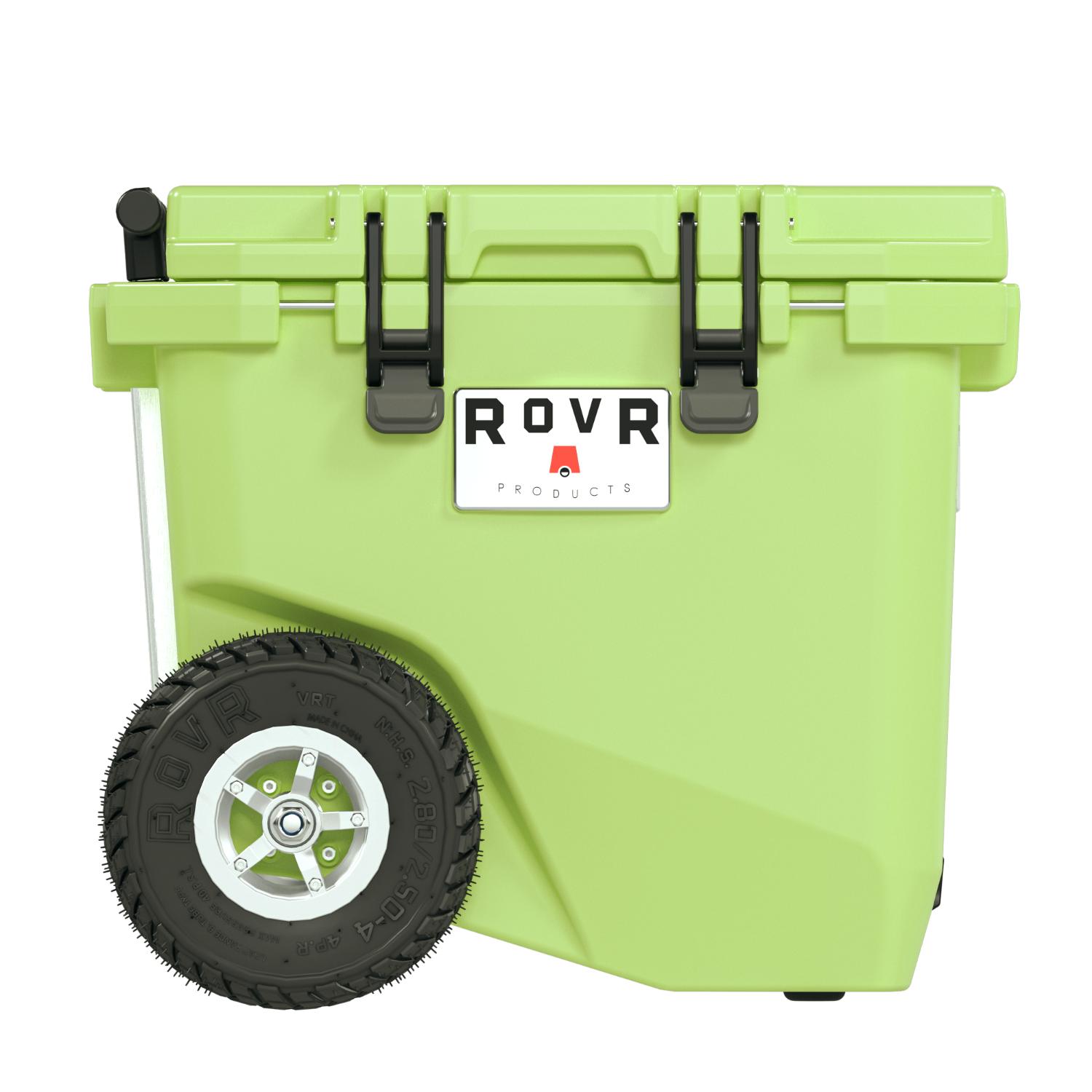 MEATERS 句潤 濱ROLL 45inc ROVR RollR 45 Quart Wheeled Hard Cooler with Telescopic Handle, Matcha