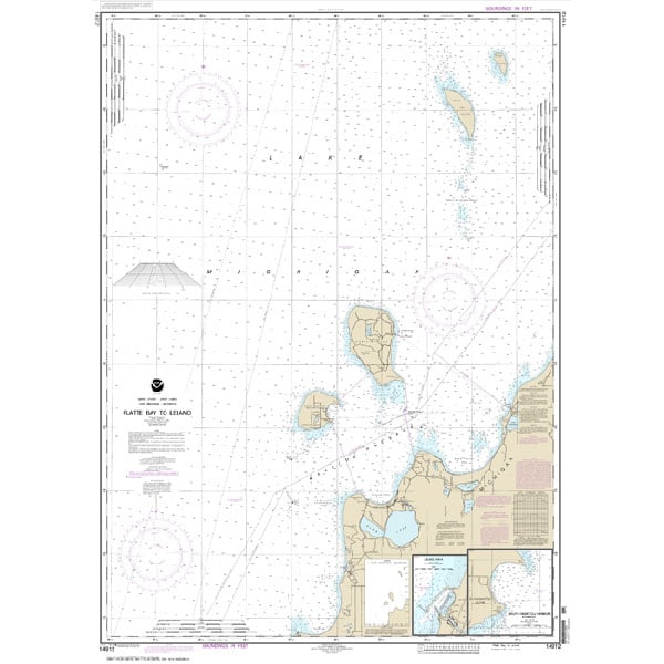 MAPTECH 14912 Platte Bay to Leland Leland South Manitou Harbor West