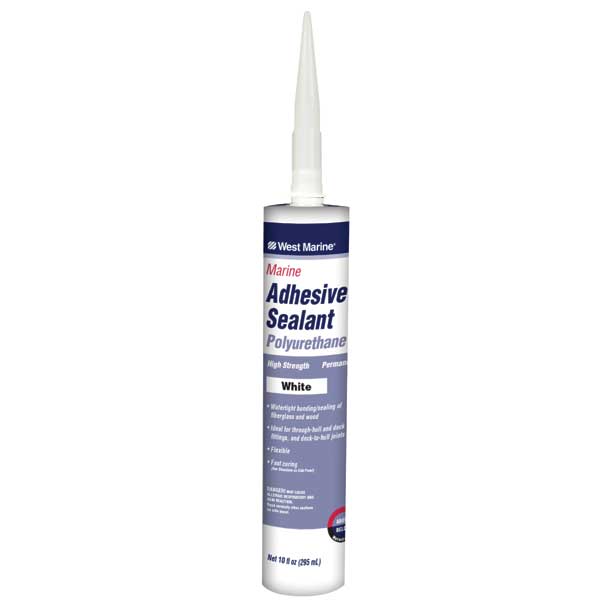 Polyurethane Adhesive/Sealant, White, 10 oz. West Marine