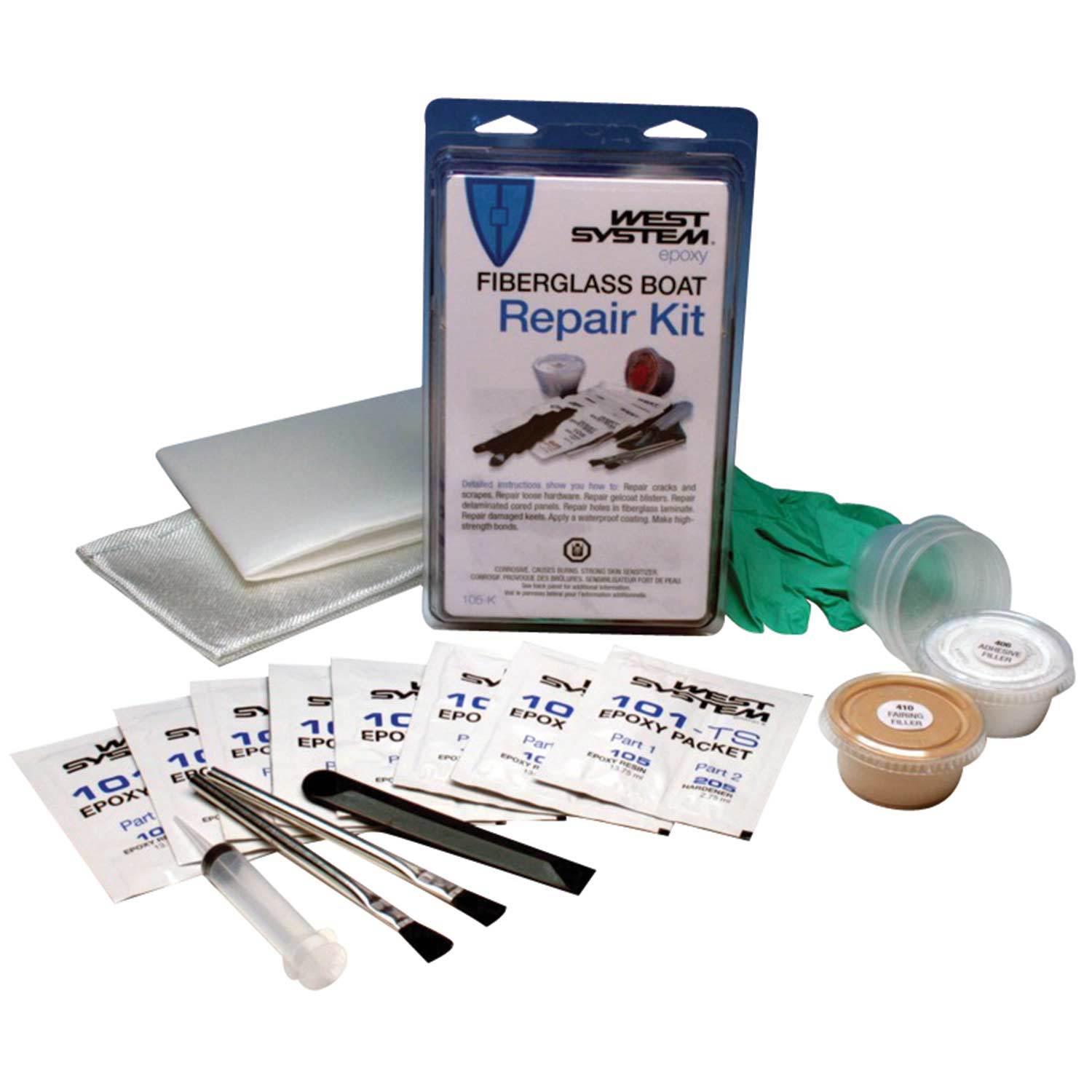  BSACGITOOD Marine Fiberglass Repair Kit for Boats - Gel Coat  Repair kit for Boats, Fiberglass Resin and Hardener kit for Fast Repair of  Holes, Chips and Cracks. : Sports & Outdoors