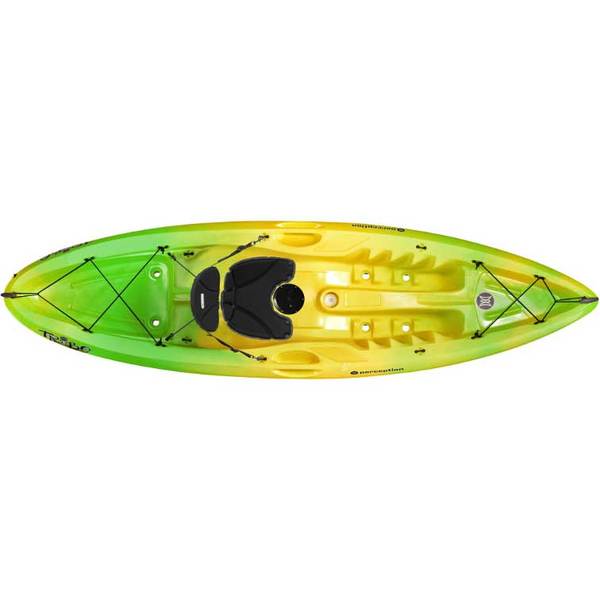 PERCEPTION Tribe 9.5 Sit-On-Top Kayak, Lime/Yellow