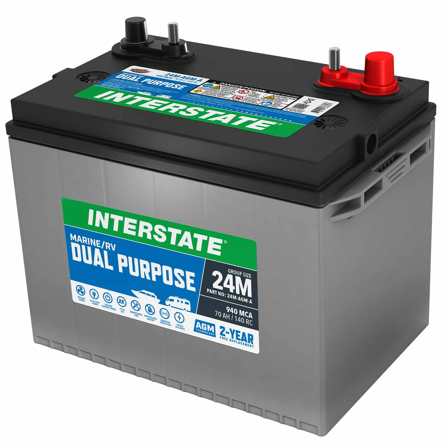 Batterie Rechargeable 24V pour Moto 6832