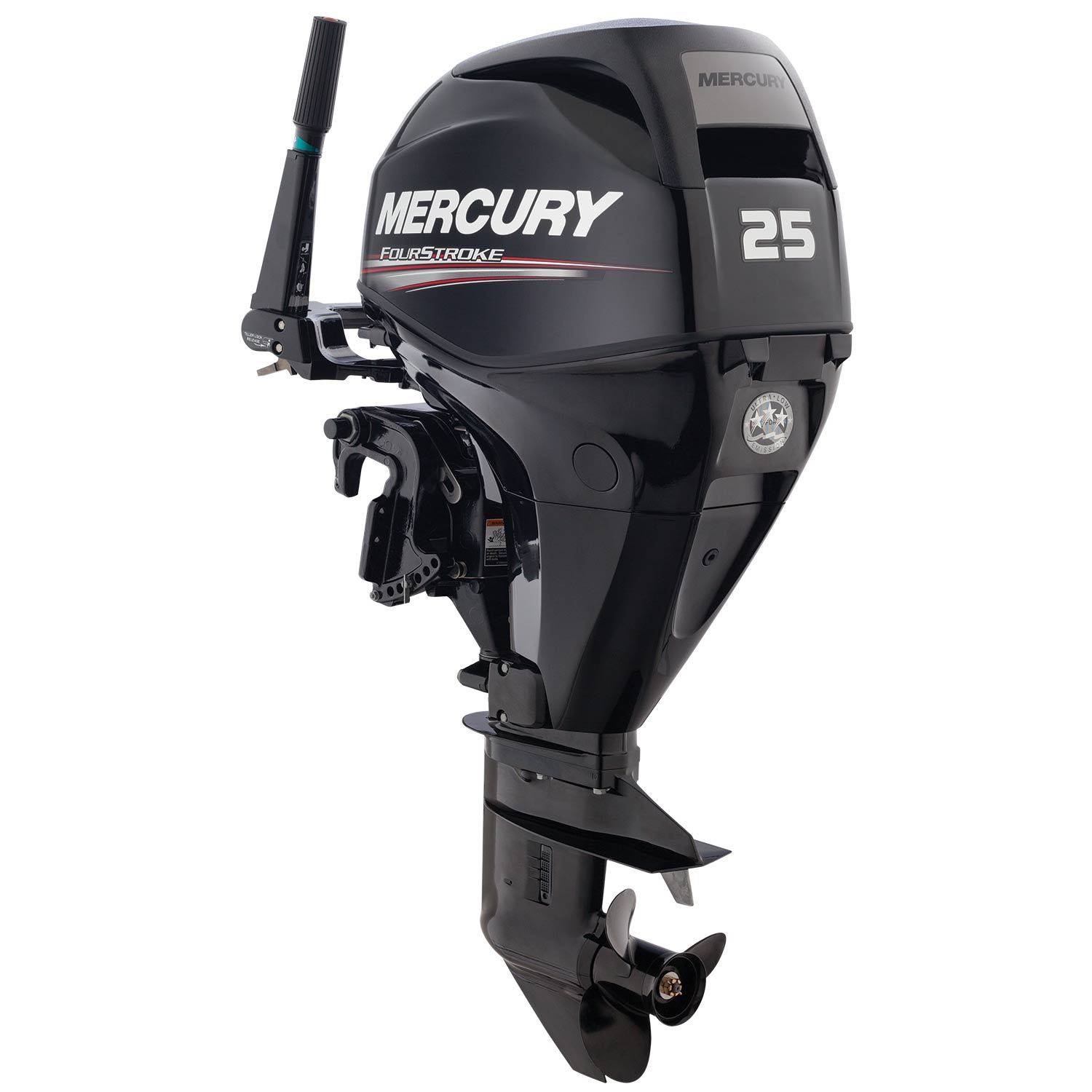 Mercury 25hp 4‑Stroke Outboard — Electric Start, Power Tilt