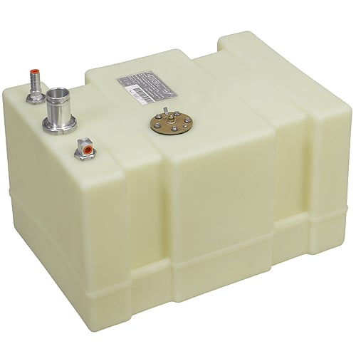 MOELLER 12 Gallon Permanent Below Deck Fuel Tank, 20"L x 14"W x 11.75"H