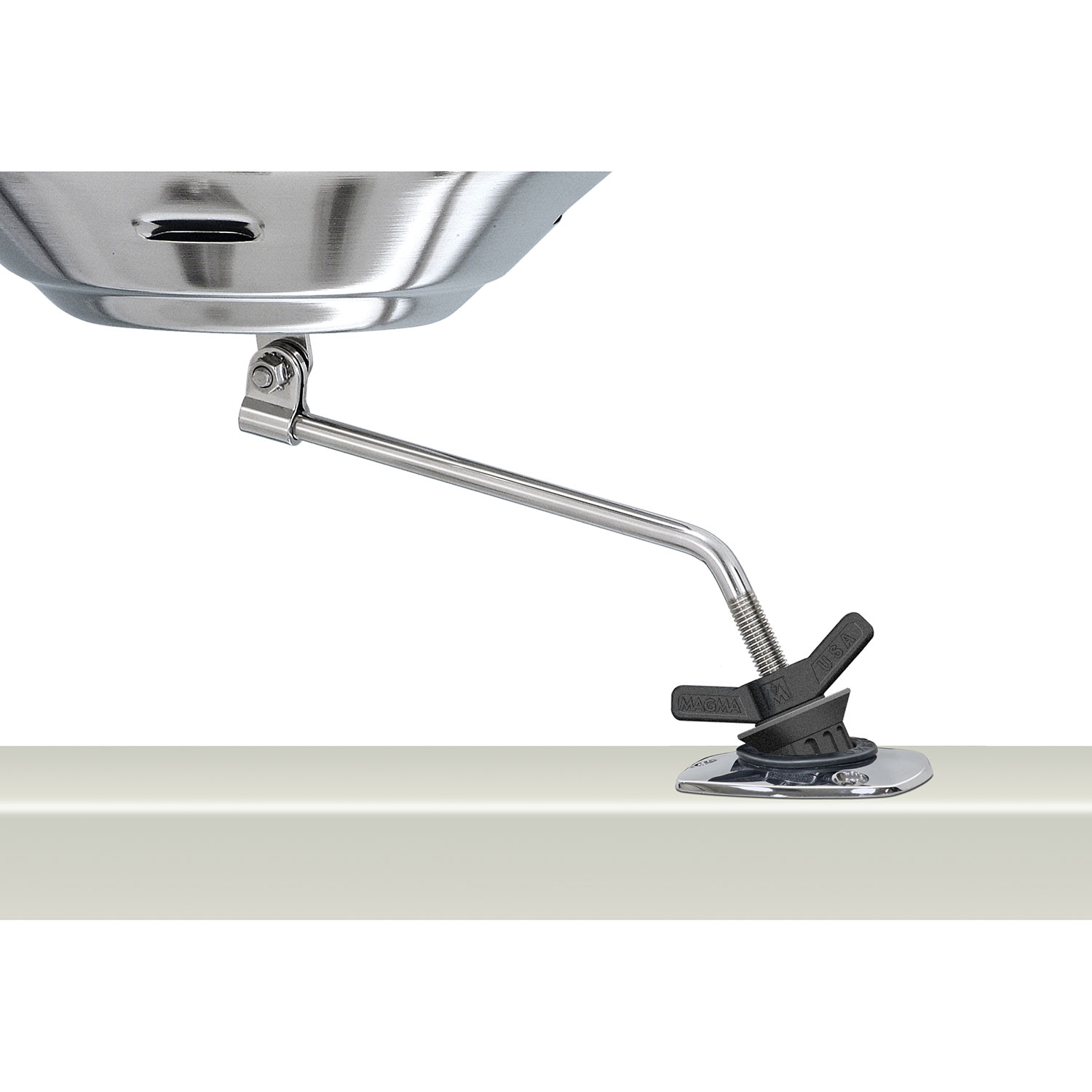 MAGMA POW'R GRIP® Fish Rod Holder Mount for Marine Kettle Grill West