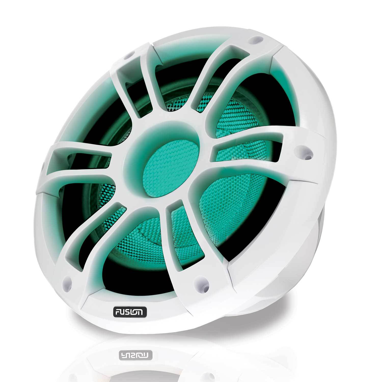 Subwoofer Marino Fusion Signature Series 3 Da 10", Bianco, 600W Picco, LED CRGBW, IP65, Per Barche - 4