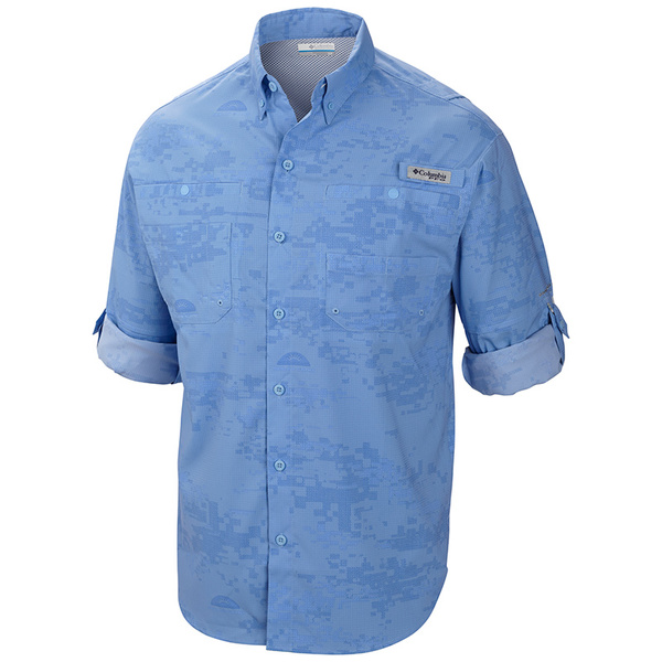 Chemise De Pêche Columbia PFG Omni-Shade Manches Longues - Camo Numérique - Taille M