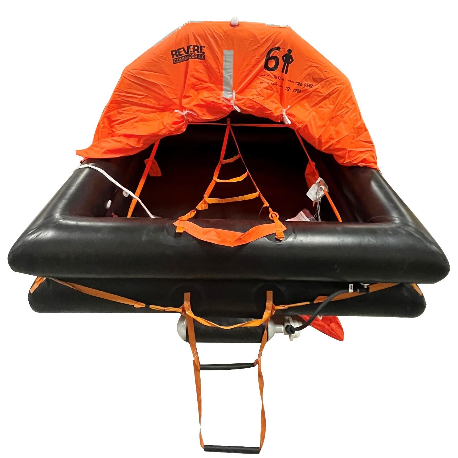 XL 4番　DESCENDANT SEAFARERS REVERE SURVIVAL Coastal Commander 4.0, 6 Person Life Raft, Container