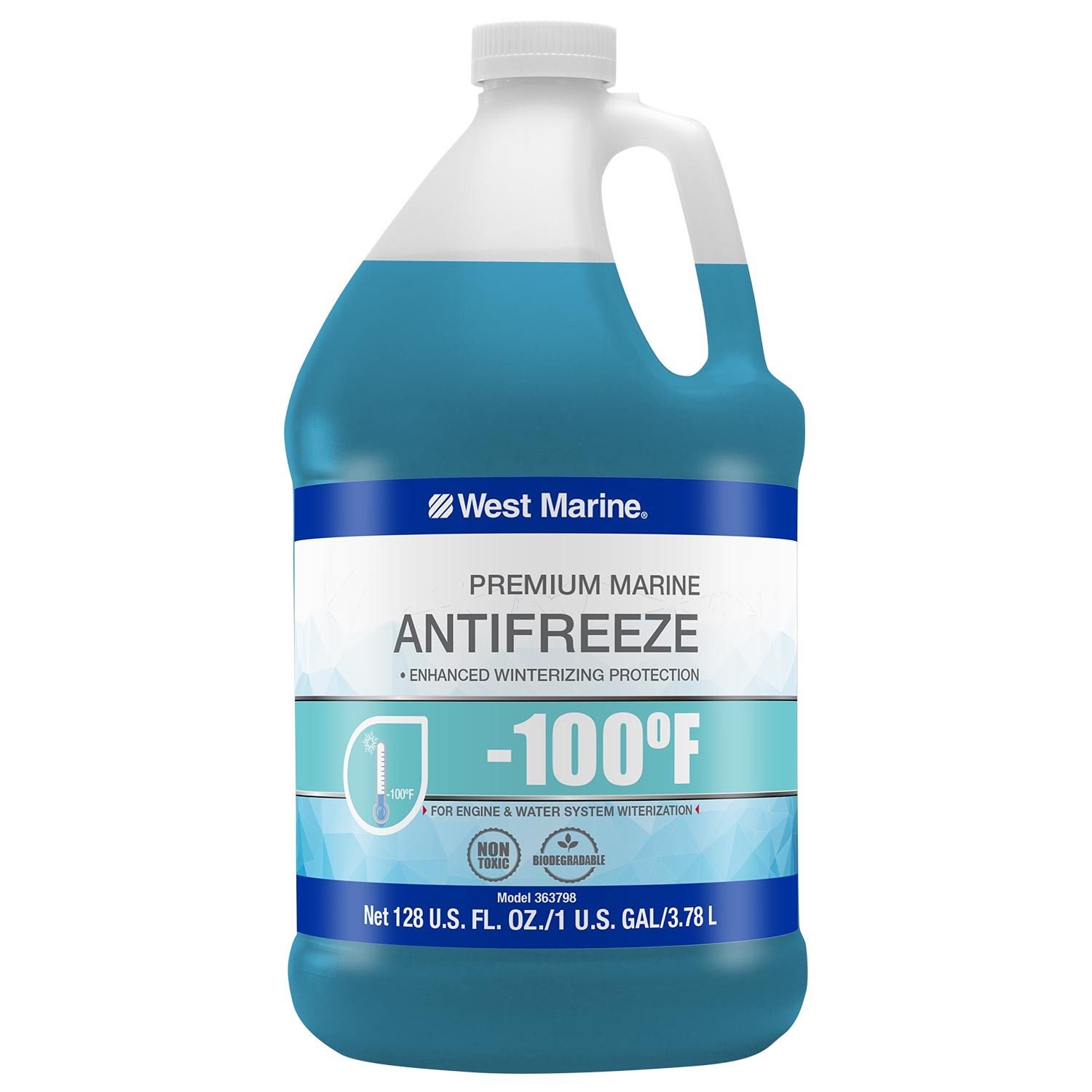 Engine & Water System Antifreeze 100°F, 1 Gal West Marine