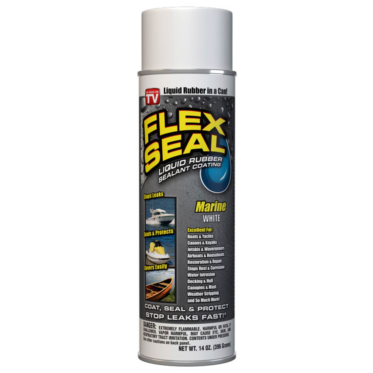 FLEX SEAL Liquid Rubber Sealant Coating, White, 14 oz. West Marine