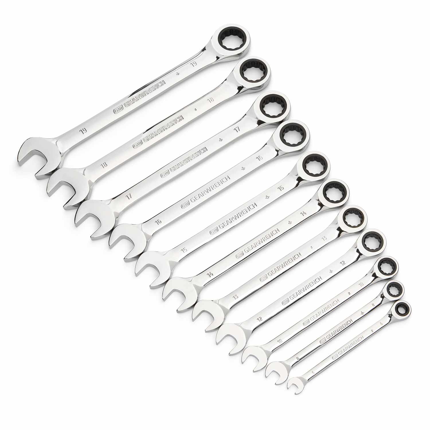 GEARWRENCH 11-Piece Metric Ratcheting Wrench Set