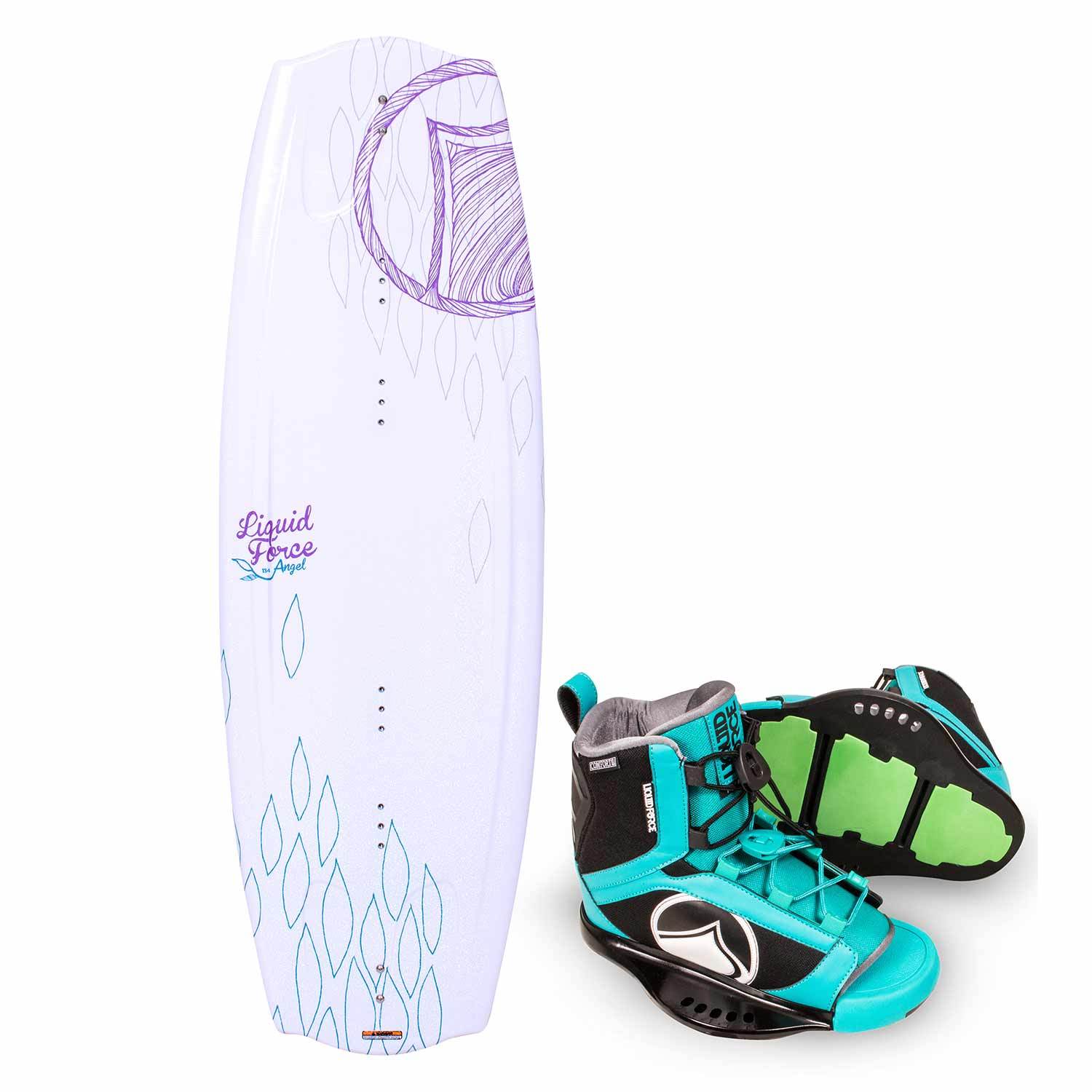 LIQUID FORCE 134 Angel Wakeboard with Plush Binding, Size, 7-10