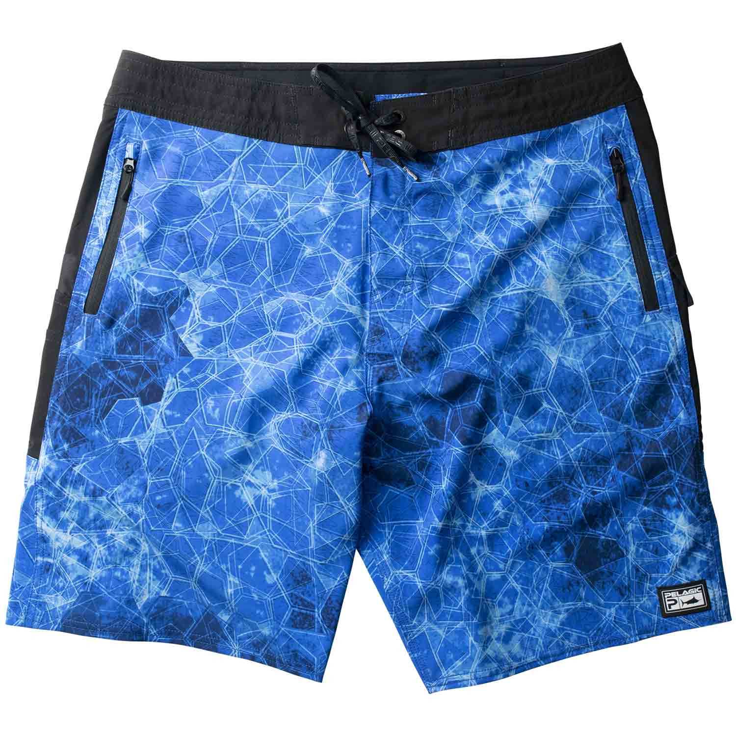 PELAGIC Men's Ocean Master Hex Board Shorts West Marine