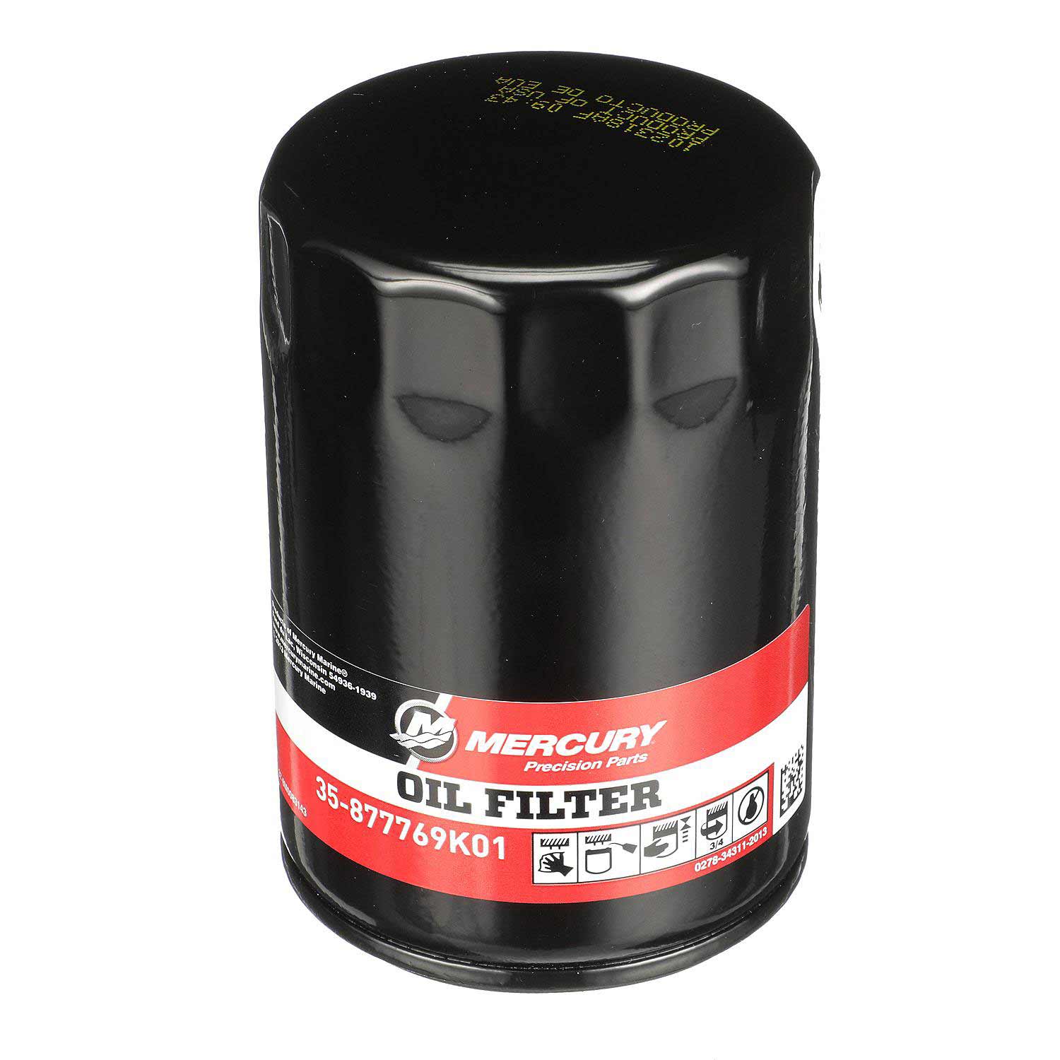 MERCURY MARINE Mercury Verado Oil Filter 877769K01 for Mercury L6