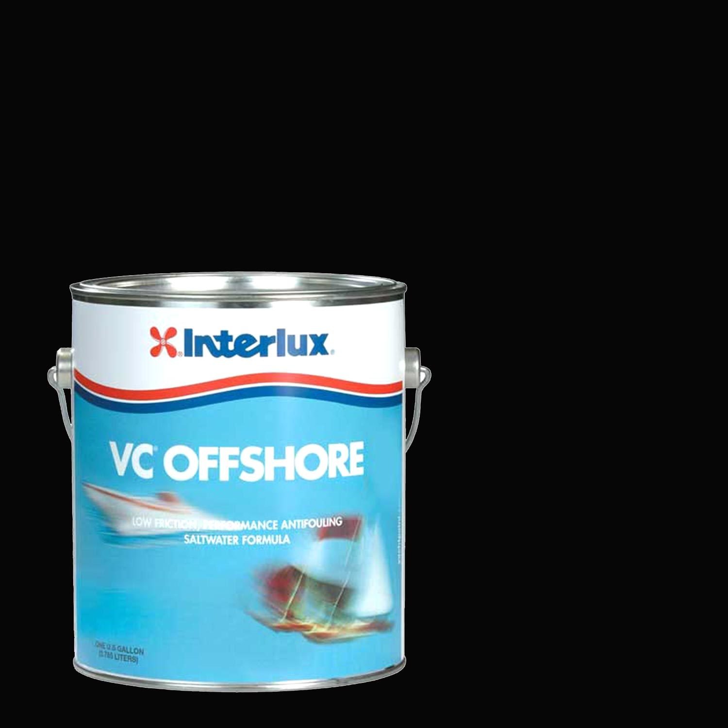 INTERLUX VC-Offshore Hard-Vinyl Antifouling Bottom Paint, Black, Gallon