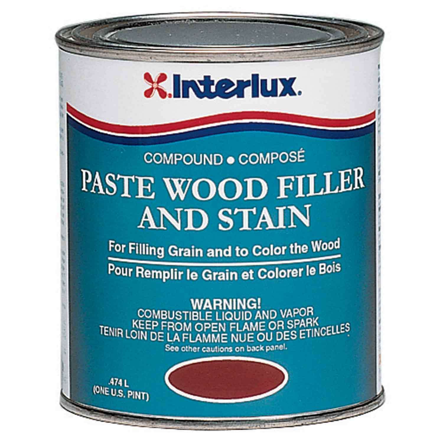 INTERLUX Mahogany Paste Wood Filller/Stain, Pint