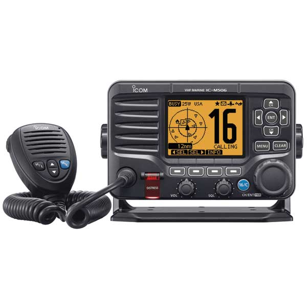 ICOM M506 Fixed-Mount VHF Radio, NMEA 2000 with AIS Receiver