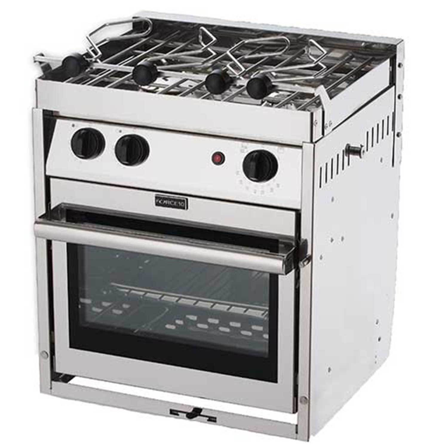 Two-Burner Euro Compact Gimbaled Propane Range | West Marine