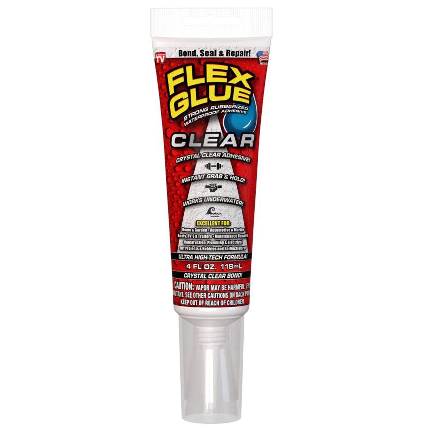 FLEX SEAL Flex Glue, Clear, 4 oz. West Marine