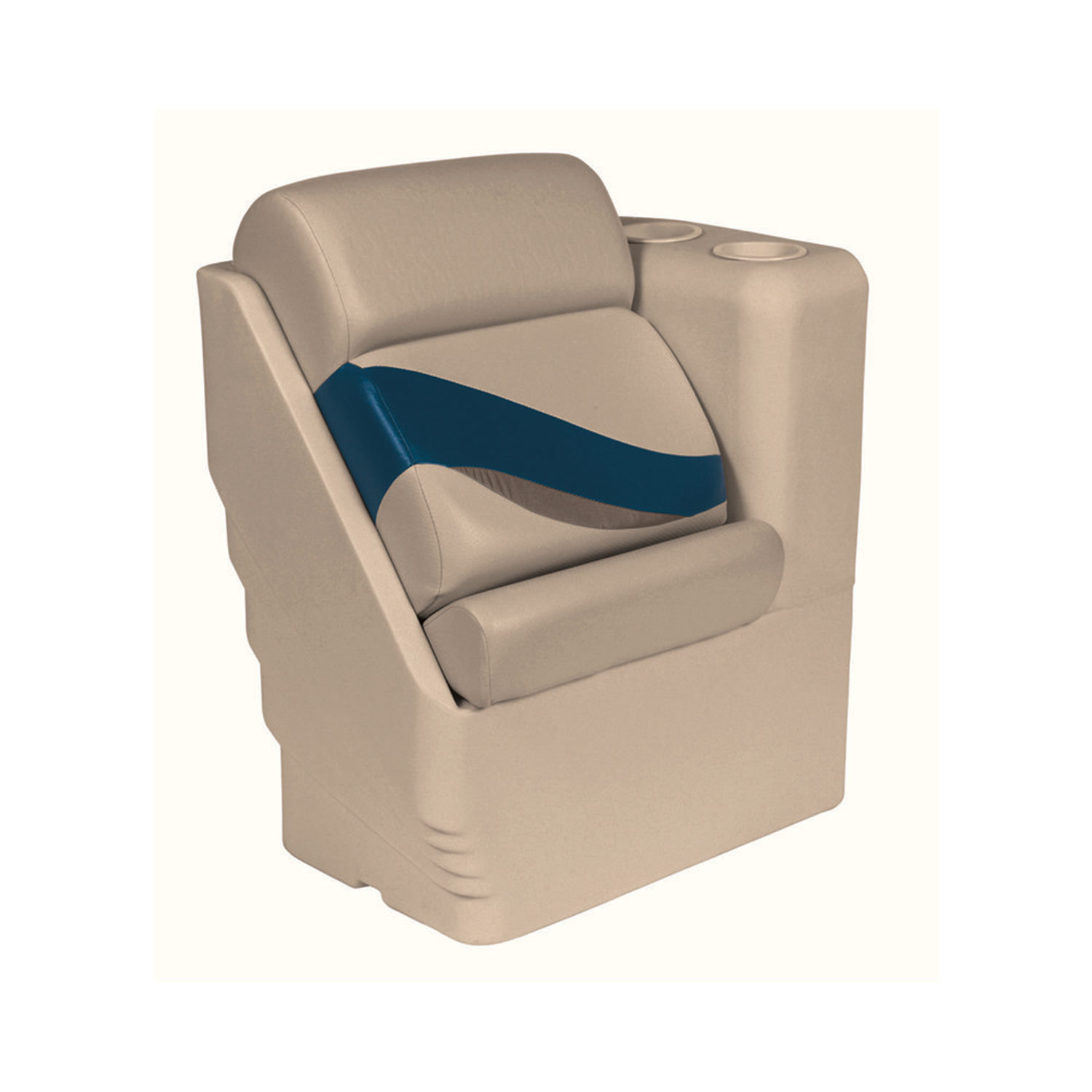 Lean Back Recliner, Right Radius, Mocha Java/Mocha Java Punch/Cuddy  Navy/Rock Salt | West Marine