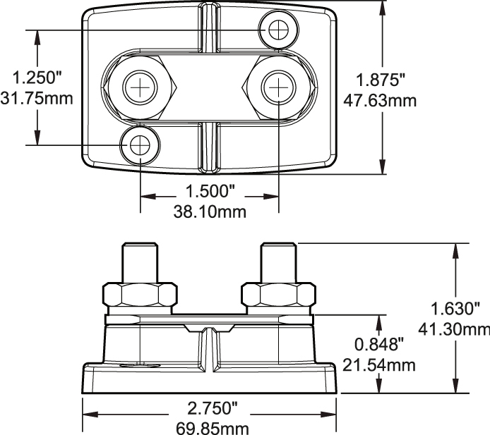 Blue Sea Systems 2713-BSS Cover MiniB 2304/2305