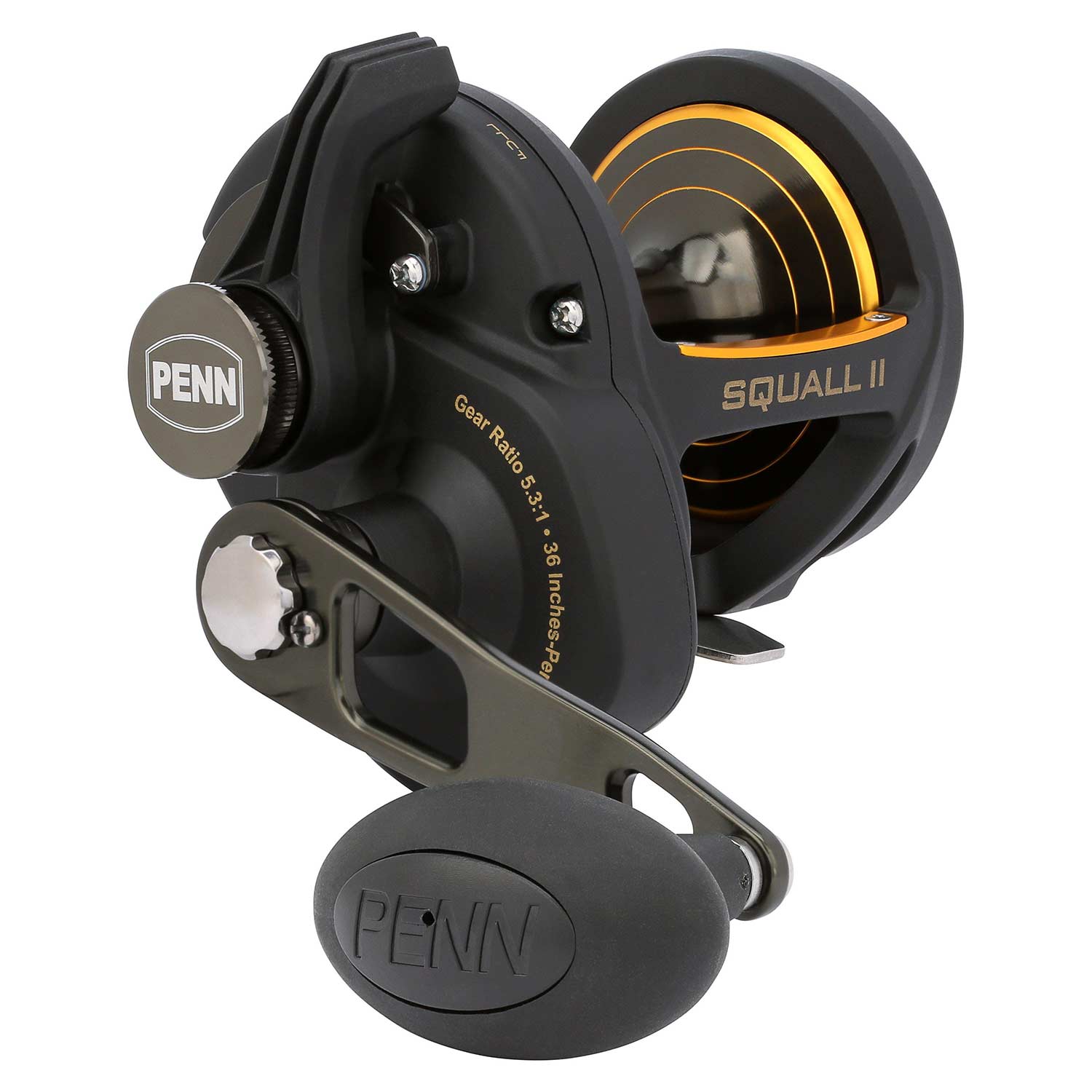Moulinet Penn Squall Lever Drag 2 – Pêche En Mer, Jigging, épave, Frein Dura-Drag, Engrenages Inox, Cadre Graphite