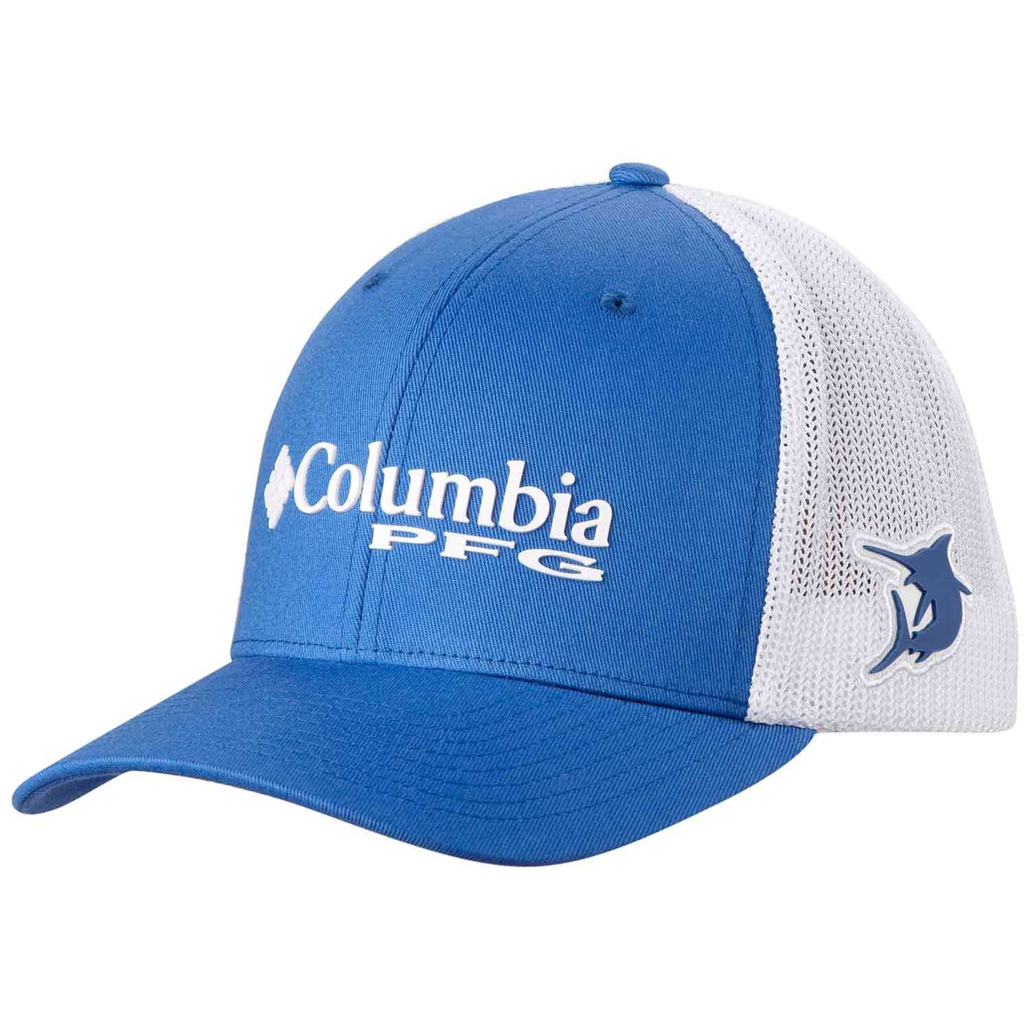 Columbia PFG Mesh Ball Cap - Blue - S/M
