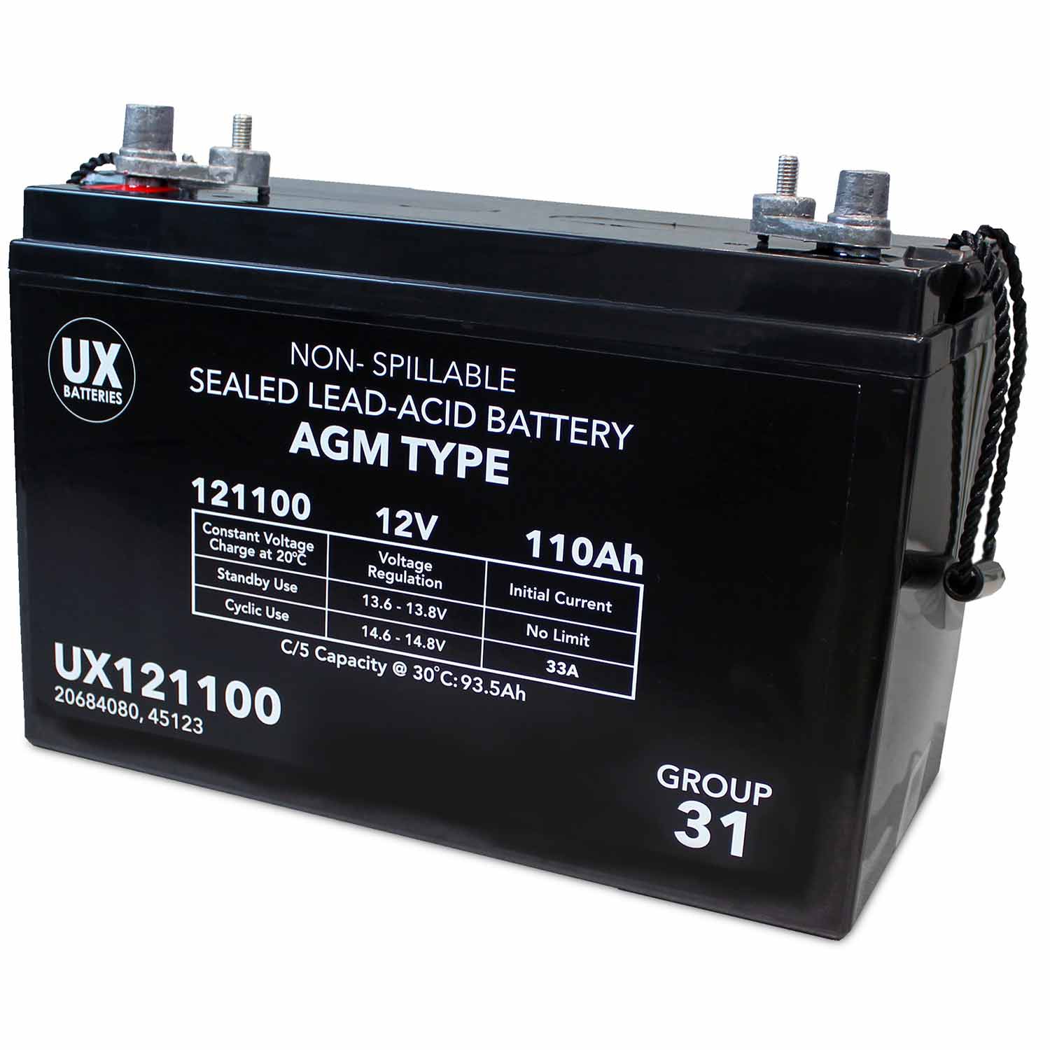 Zeal 12V 105AH AGM Deep Cycle Battery Hardkorr Australia, 53 OFF