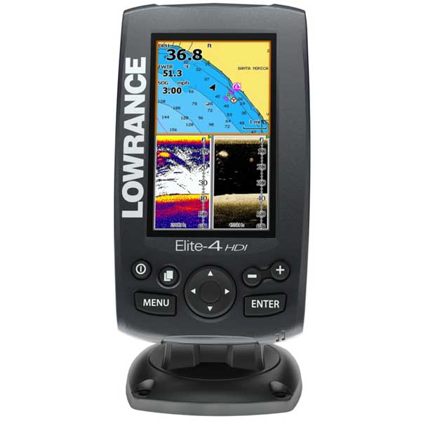 LOWRANCE Elite-4 HDI Gold Fishfinder/Chartplotter Combo with No 