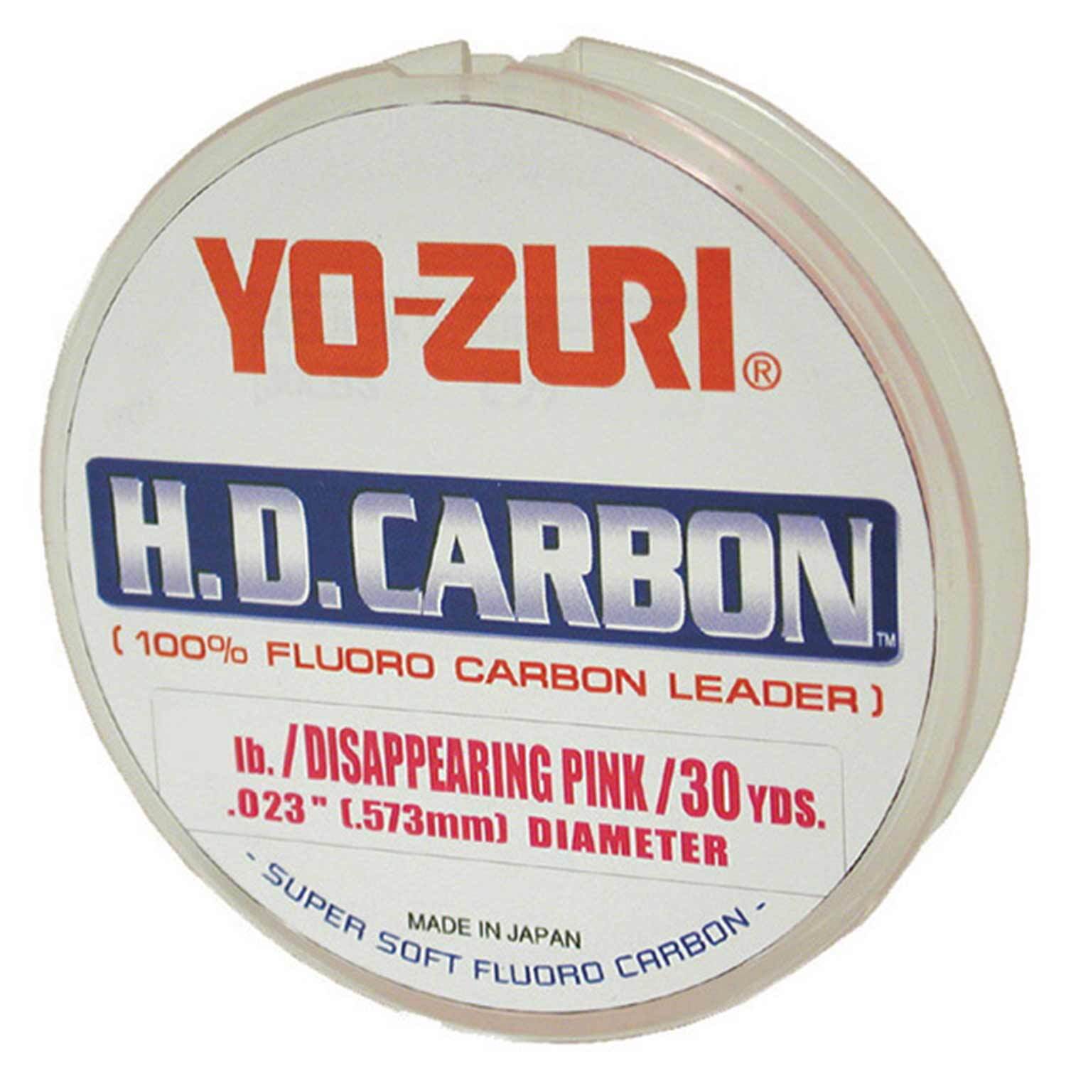 Yo-Zuri HD Disappearing Pink Fluorocarbon Leader 30yd - 40 lb