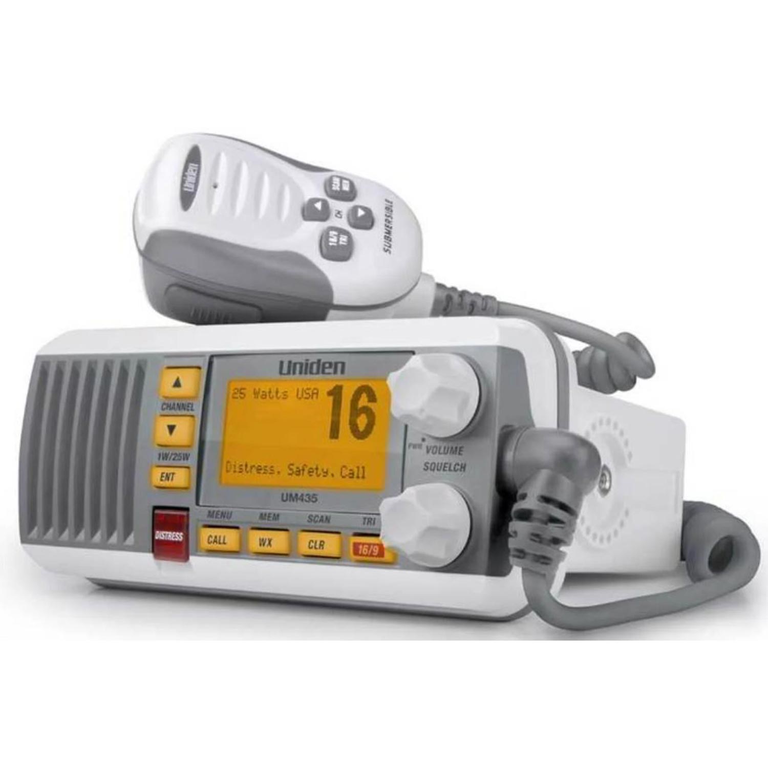 UNIDEN UM435 Fixed Mount VHF 25W Marine Radio West Marine
