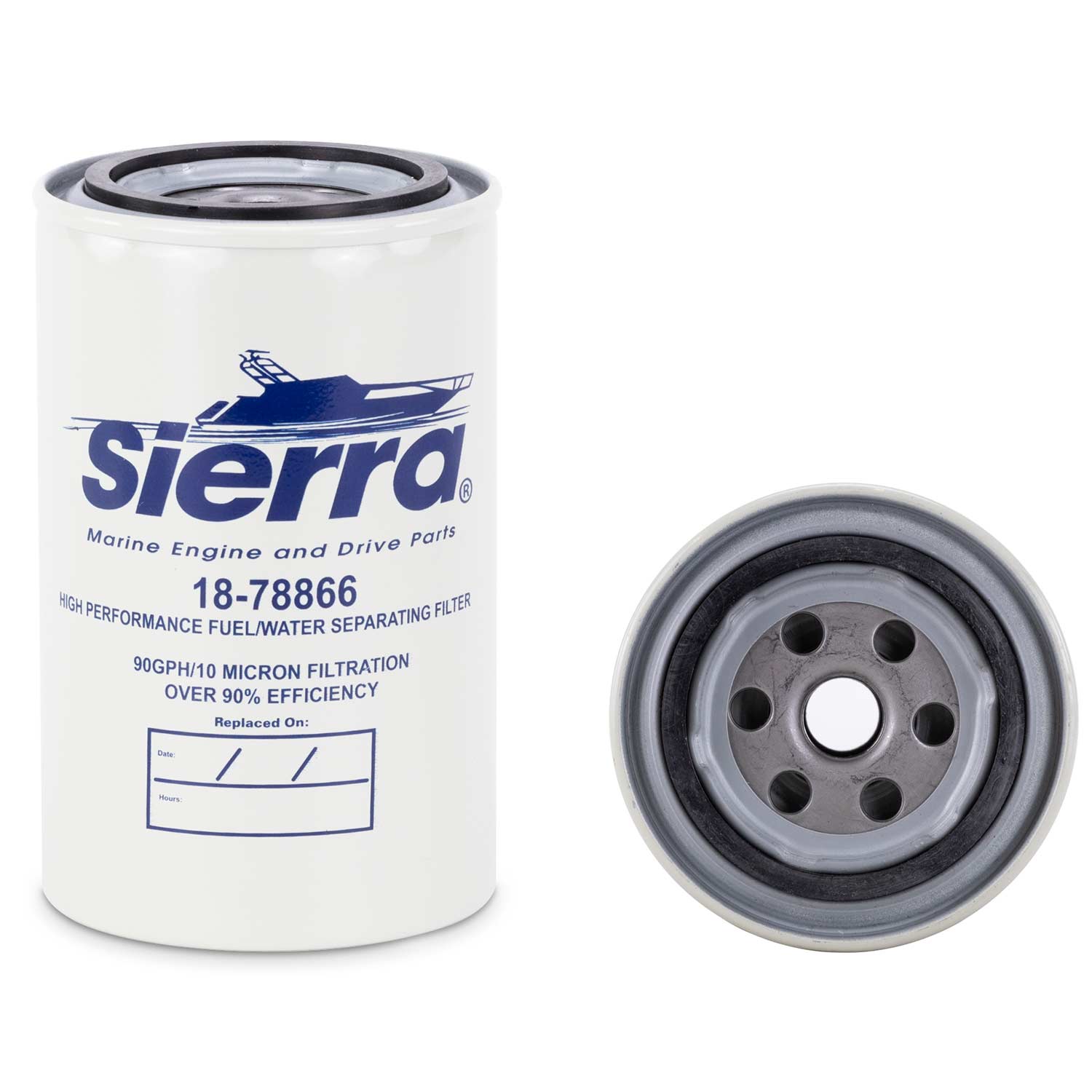 SIERRA 1878866 Fuel Filter/Water Separator, 10 Micron West Marine