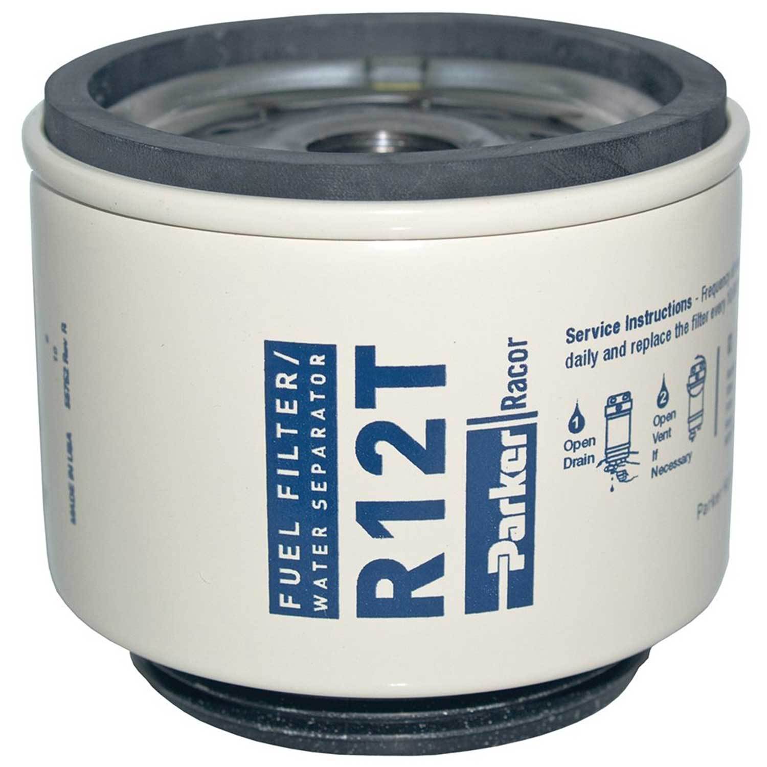 RACOR R12T Spin-On Fuel Filter For Series 120, 10 Micron