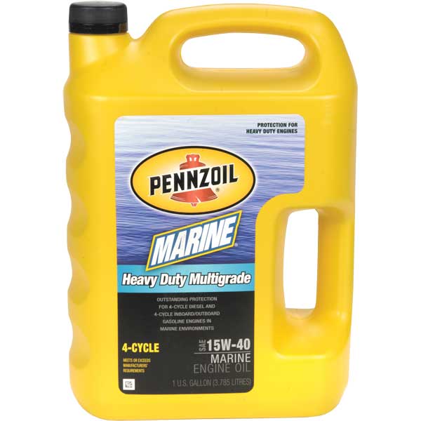 PENNZOIL HeavyDuty Multigrade 4Cycle Engine Oil, SAE 15W40, 1 Gallon