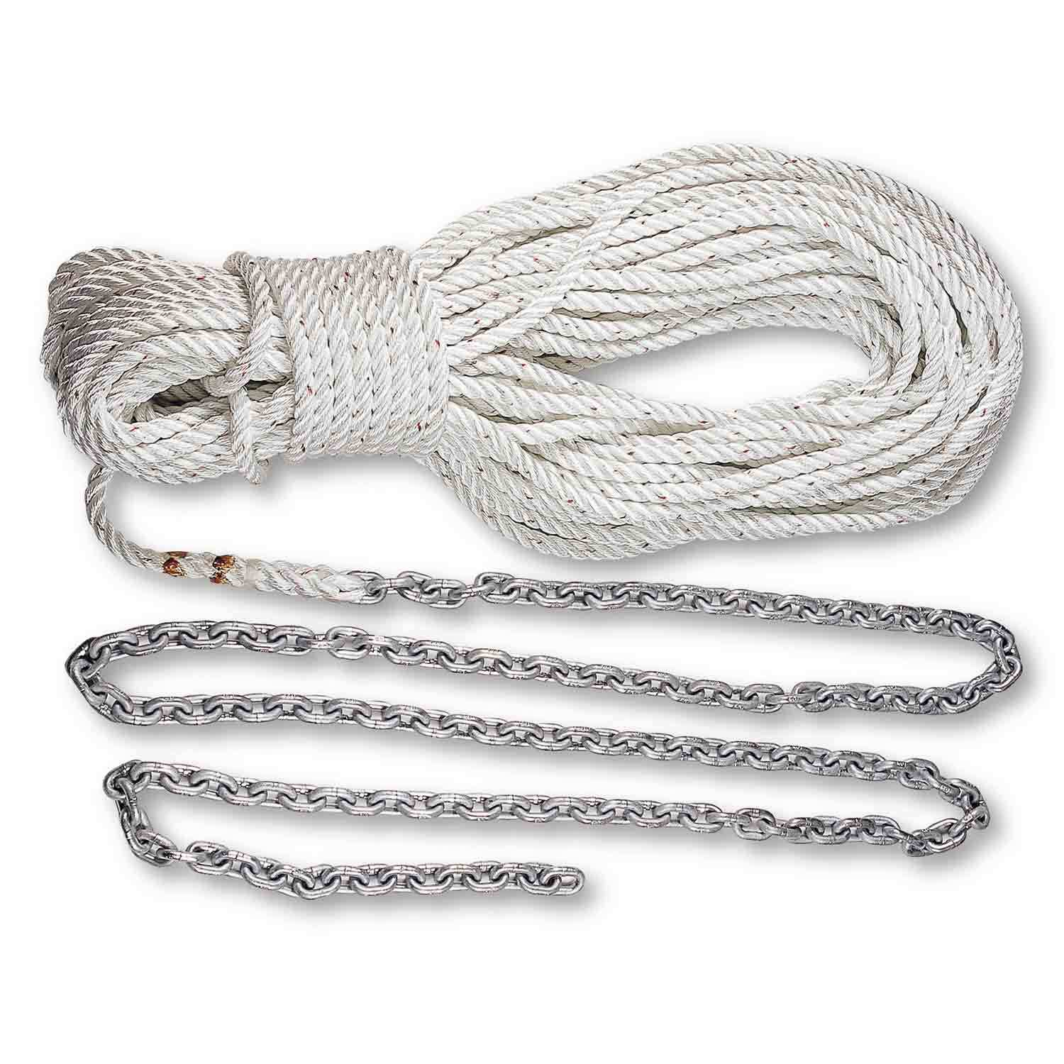 Lewmar Anchor Rode – 15' Chain with 150' Three-Strand Line