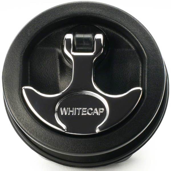 Whitecap T-Handle Latch - Chrome Plated Zamac/Black Nylon, No Lock, Freshwater Use - 56305