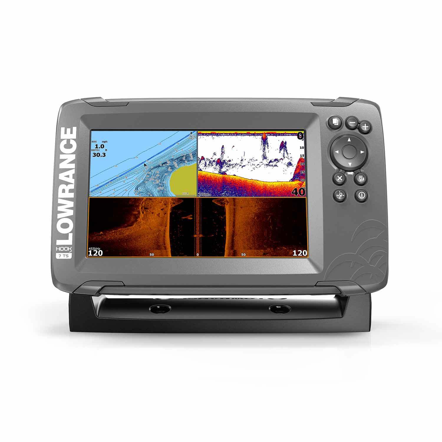 LOWRANCE HOOK² 7 Fishfinder/Chartplotter Combo with TripleShot ...