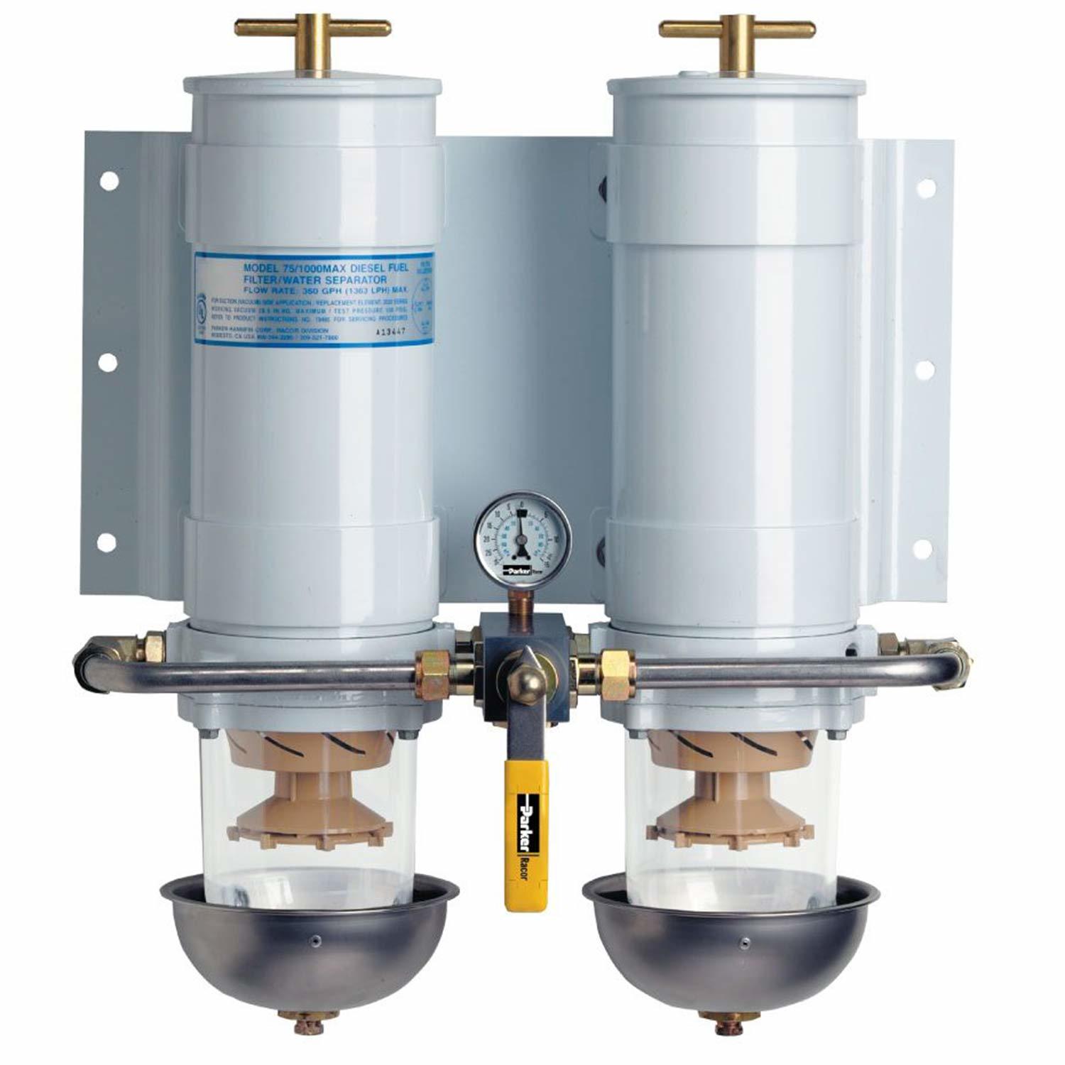 spor med undtagelse af importere RACOR Marine Duplex 1000 Turbine Series Diesel Fuel Filter/Water Separator,  10 Micron | West Marine