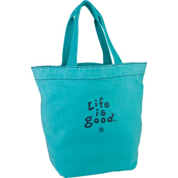 LIFE IS GOOD Aqua Blue Essentials Tote Bag West Marine