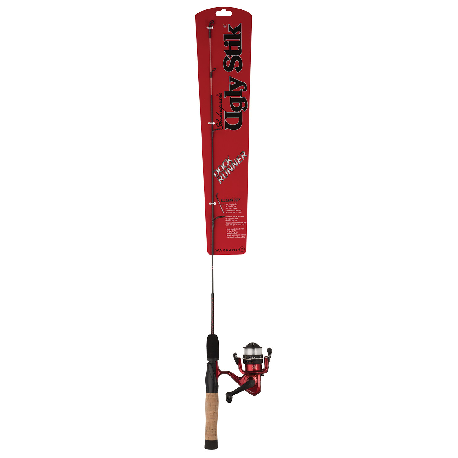 JUST IN Ugly Stik Dock Runner Rod and Reel Combo 36"  Shakespeare Spinning 