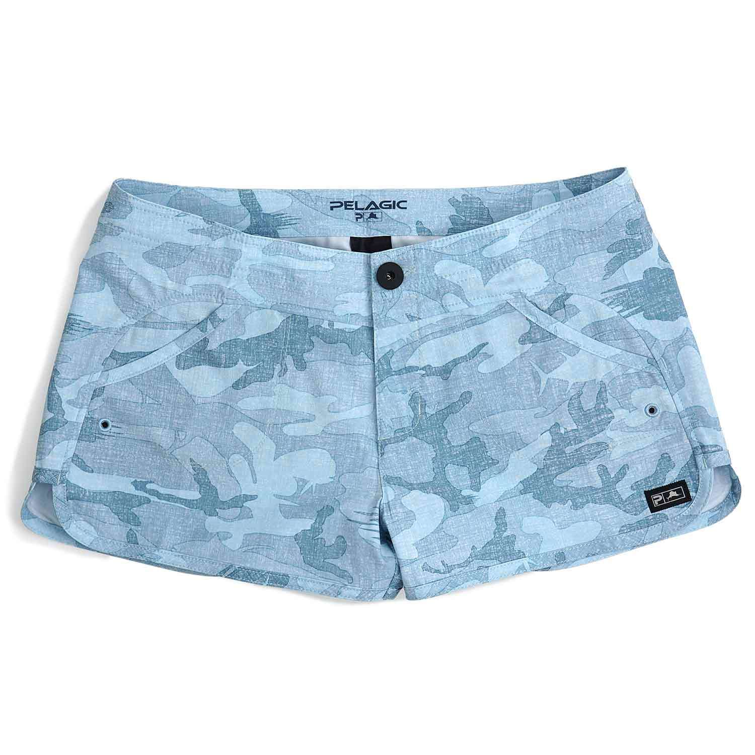 PELAGIC Women's Moana Fish Camo Hybrid Shorts