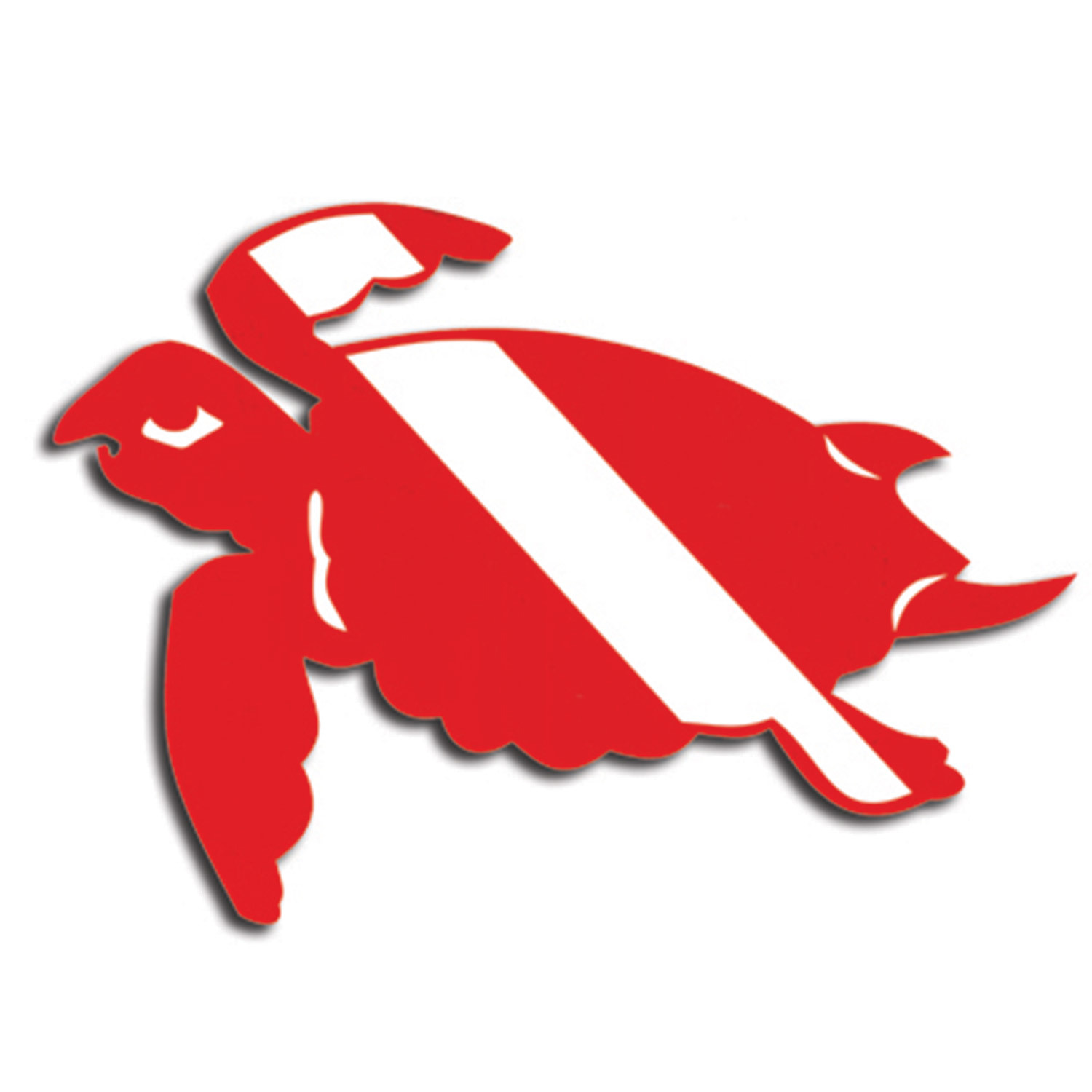 8" Vinyl Decal Turtle Dive Flag West Marine