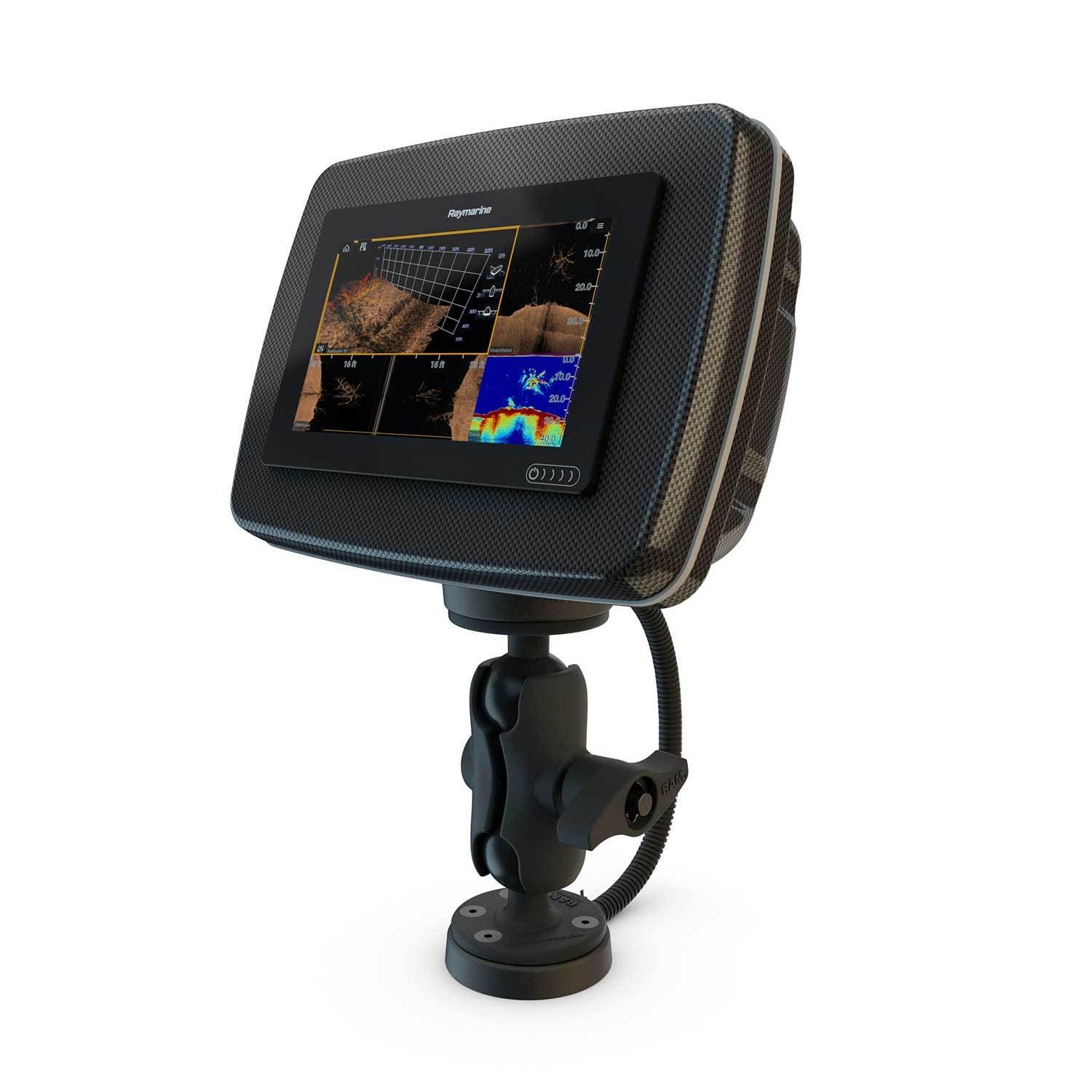 Navpod Brackets NAVPOD PowerPod with RAM Mount Pre-Cut for Raymarine AXIOM 9 (Carbon ...