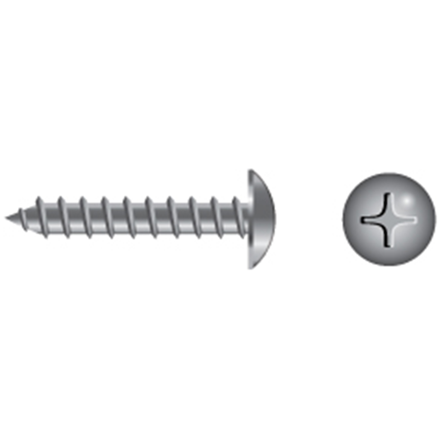Fasco Fastener Stainless Steel Phillips Truss Head Tapping Screws P013 390 002 504