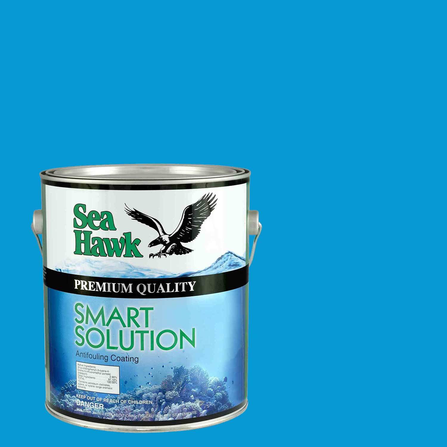 SEA HAWK Smart Solution Antifouling Paint, Bright Blue, Gallon West