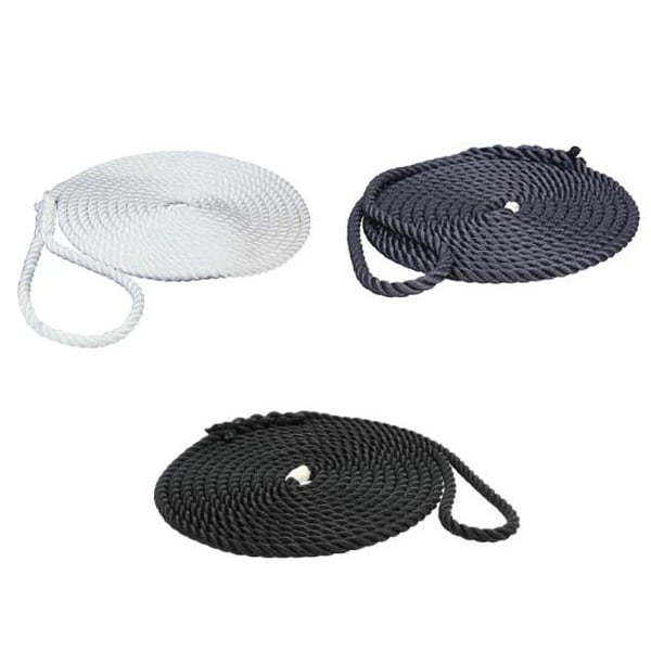 Dock Rope Railing Nylon NEW ENGLAND ROPES Premium Nylon 3-Strand Dock Lines