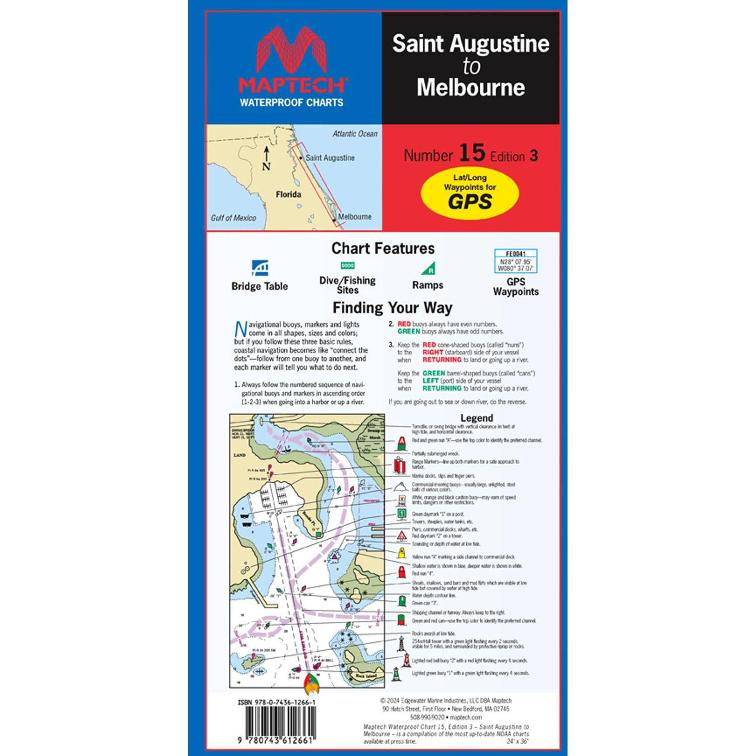 MAPTECH WPC01503WMDS St. Augustine to Melbourne, 2nd Edition